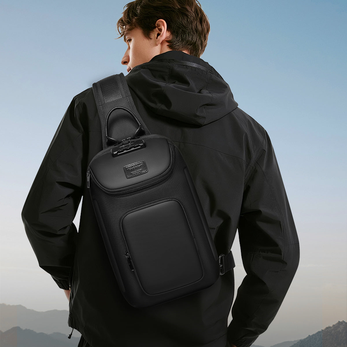 N6 Waterproof Crossbody Bag Theft-Proof Travel Shoulder Pack for Outdoor Riding & Urban Commute
