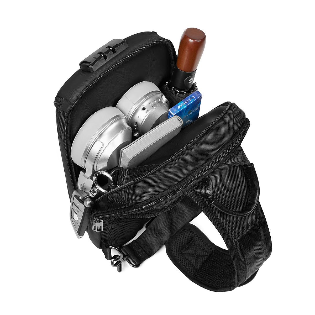N6 Waterproof Crossbody Bag Theft-Proof Travel Shoulder Pack for Outdoor Riding & Urban Commute