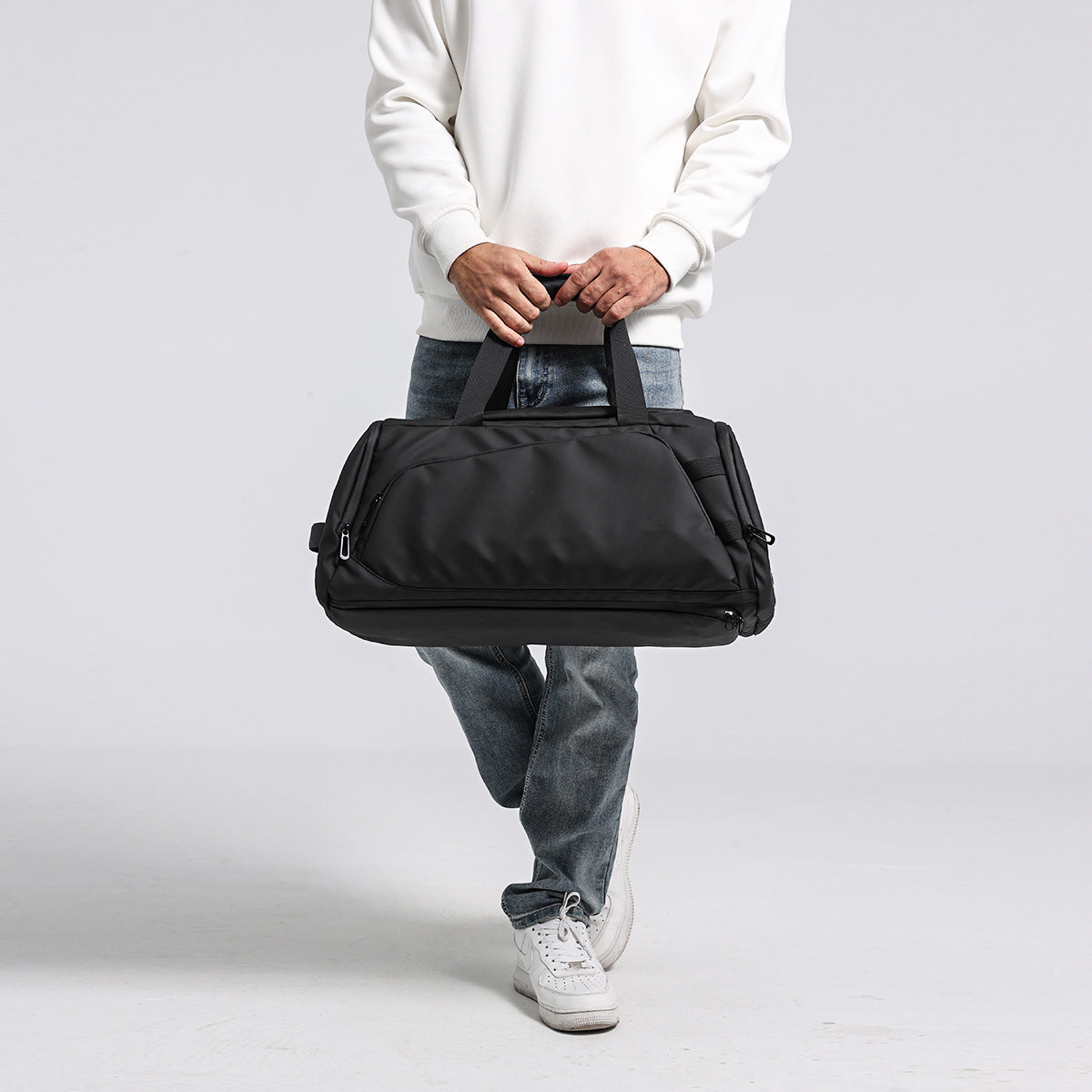R1 Black Sports Duffel Bag 40L CORDURA® Ballistic Nylon