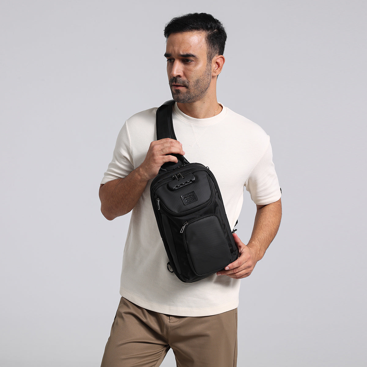N6 Waterproof Crossbody Bag Theft-Proof Travel Shoulder Pack for Outdoor Riding & Urban Commute