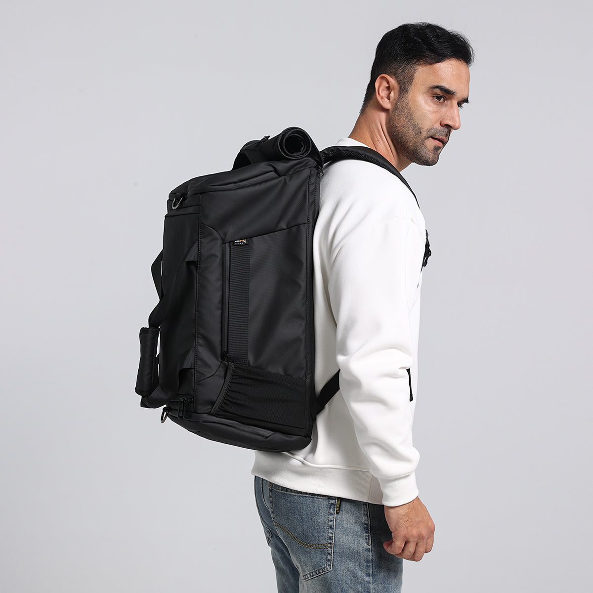 R1 Black Sports Duffel Bag 40L CORDURA® Ballistic Nylon