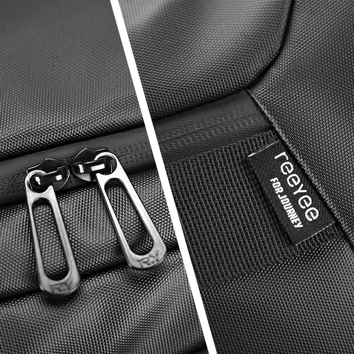 R1 Black Travel Bag - Water-Resistant Carry-On Duffle for Gym/Sports