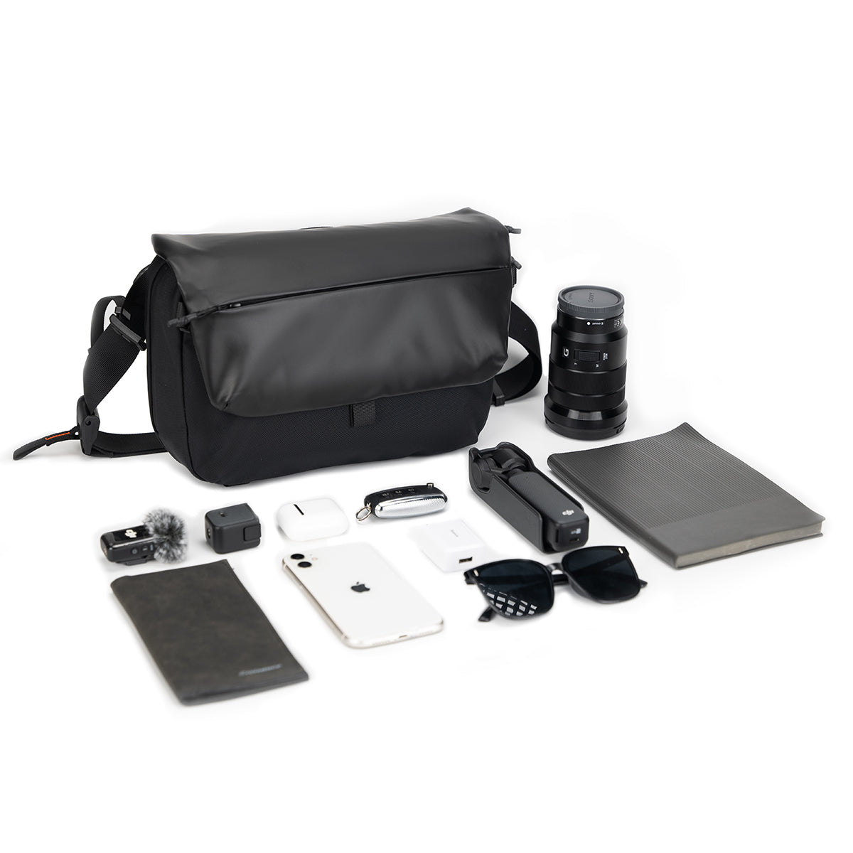 A6 Crossbody Sling Bag - CORDURA® Outdoor Shoulder Pack for Men/Women, Waterproof Flip-Top EDC Messenger Bag