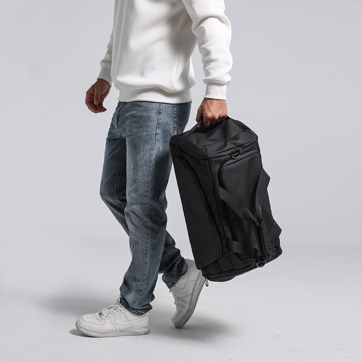 R1 Black Sports Duffel Bag 40L CORDURA® Ballistic Nylon