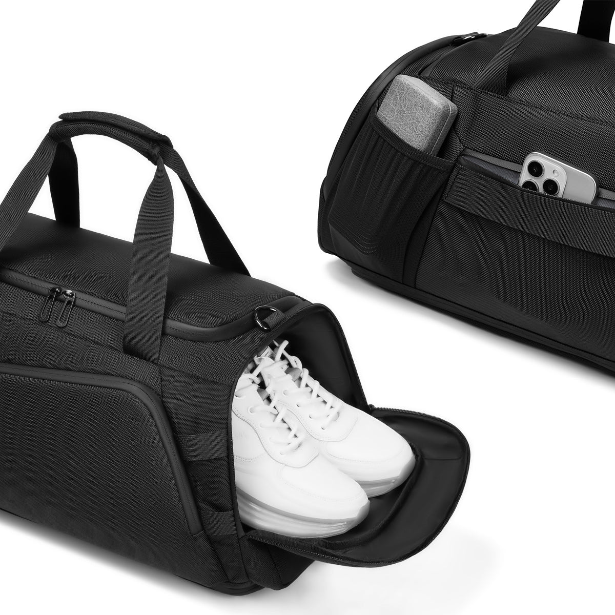 R1 Black Sports Duffel Bag 40L CORDURA® Ballistic Nylon