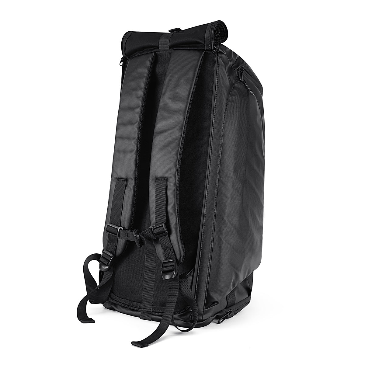 R1 Black Travel Bag - Water-Resistant Carry-On Duffle for Gym/Sports