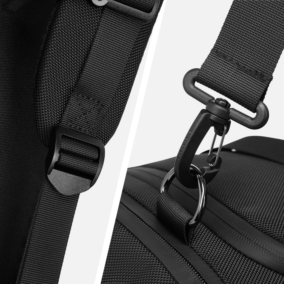 R1 Black Sports Duffel Bag 40L CORDURA® Ballistic Nylon