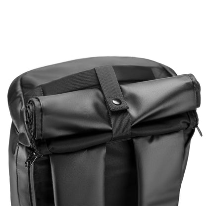 R1 Black Travel Bag - Water-Resistant Carry-On Duffle for Gym/Sports