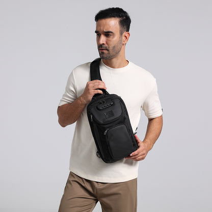 N6 Waterproof Crossbody Bag  Theft-Proof Travel Shoulder Pack for Outdoor Riding & Urban Commute