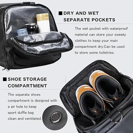 2025 ReeYee Hottest 60L Carry on CORDURA® Material travel and fitness universal portable portable backpack