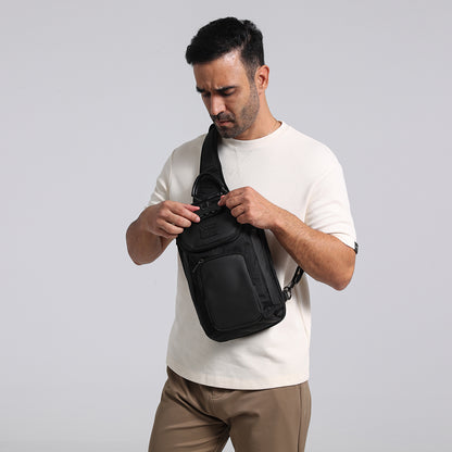 N6 Waterproof Crossbody Bag  Theft-Proof Travel Shoulder Pack for Outdoor Riding & Urban Commute