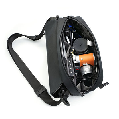A6 Crossbody Sling Bag - CORDURA® Outdoor Shoulder Pack for Men/Women, Waterproof Flip-Top EDC Messenger Bag