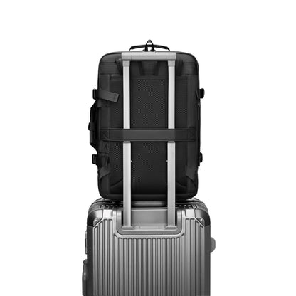 Compression Travel Backpack 60L Expandable Airback Electric Vacpack Pump Water Resistant